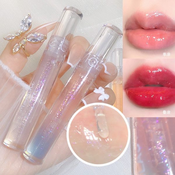 Mirror Water Lip Gloss Transparent Glass Lip Oil Waterproof Lasting Lip Glaze Korean Lips Cosmetics Makeup Tools Wholesale Discount