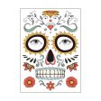 waterproof temporary tattoo sticker halloween face eye mouth fake tattoo water transfer Day of The Dead Skull Makeup Beauty For Cheap