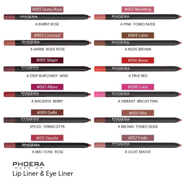 Waterproof Matte Lipliner Pencil Sexy Red Contour Tint Lipstick Lasting Non-stick Cup Moisturising Lips Makeup Cosmetic 12Color Fashion