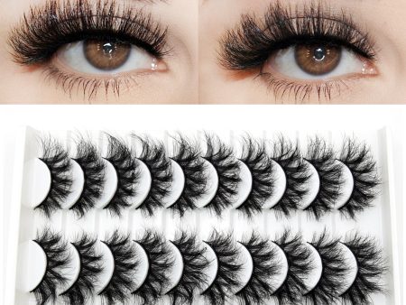 Yeknu 3 5 10pairs Faux Mink Eyelashes Thick Long False Eyelash Dramatic 3D Fake Eyelashes Makeup Lashes Wholesale Fluffy Lash Online Hot Sale