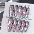 STRAWBERRY JAM-TEN PIECES OF HANDCRAFTED PRESS ON NAIL For Discount