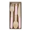 Cutlery Set- 24 Ct Pink Dipped For Cheap