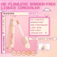 HD Flawless Liquid Concealer Base Breathable Full Coverage Foundation Cream Cosmetic Suit for All Skin Face Makeup Hot on Sale