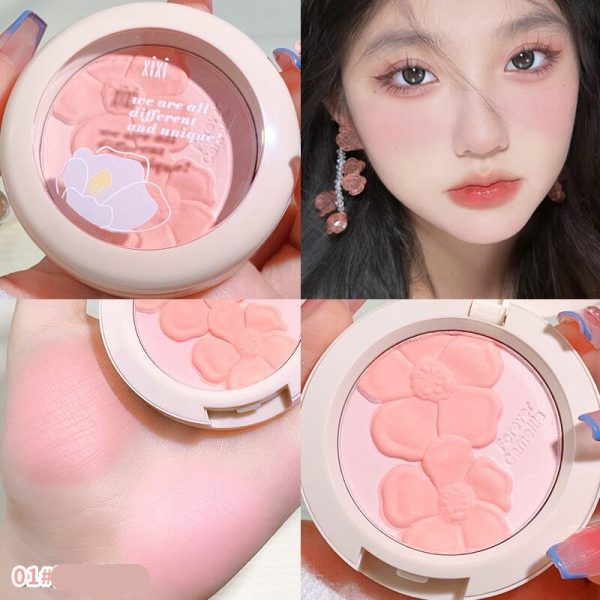 Flowers Language Blush Powder Palette Matte Peach Blusher Silky Touch Long-Lasting Natural Contouring Hot Hangover Beauty Makeup on Sale