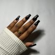 Blacked Out Press On Nail Set For Sale