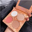 Highlighter Makeup Shimmer Powder Highlighter Palette Base Illuminator Highlight Face Contour Bronzer Face Blusher Cheek Blush Hot on Sale