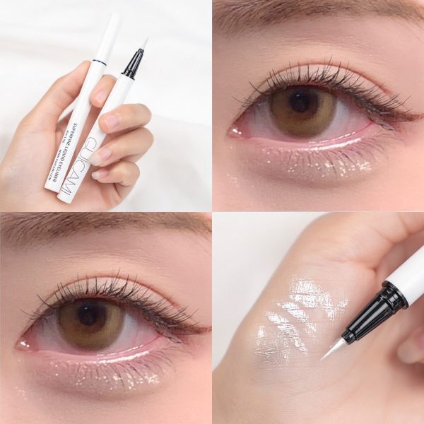 Makeup Highlight Lying Silkworm Pen Brighten Lasting Water Proof Light Pink Rose Diamond High Gloss Colored Eyeliner Pencil 1pcs For Sale