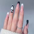 Fashion 24pcs French Nails For Women Simple Pink Ins Style Fake Nails Acrylic fake Full Tips False Press on nail 2022 new Online Hot Sale