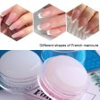 Yeknu French Manicure Nail Silicone Stamp White Pink Jelly Soft Head Gel Polishing Template Decor DIY Stencil Painting Tools NL1947 Online Hot Sale