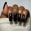 Blacked Out Press On Nail Set For Sale