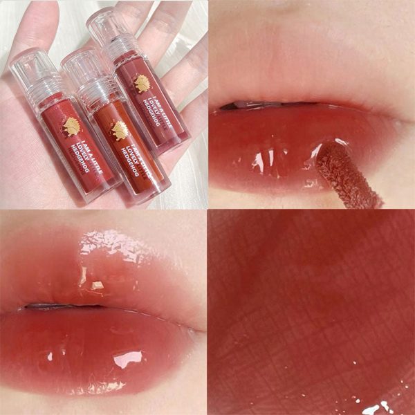 Pink Clear Mirror Water Lip Gloss Lip Glaze Transparent Waterproof Glossy Liquid Lipstick Red Lip Tint Makeup Korean Wholesale Discount