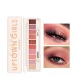 Oklulu 10 Color Eyeshadow Palette Long Lasting Colorful Eye Shadows Pallet Glitter Highlighter Shimmer Eye Makeup Cosmetics Online Sale