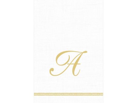 Hemstitch Script Guest Towels Supply