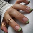 GREEN FRENCH TIP For Discount