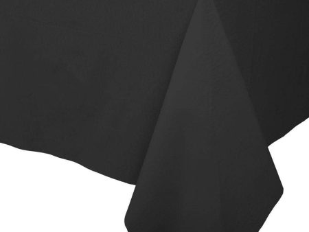 Paper Linen Black Tablecover Cheap