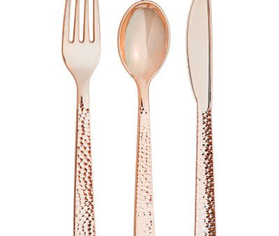 Rose Gold Plastic Utensils Online