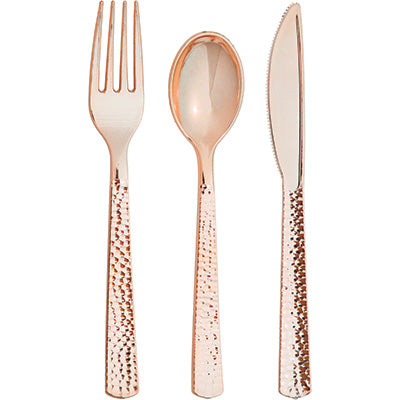 Rose Gold Plastic Utensils Online