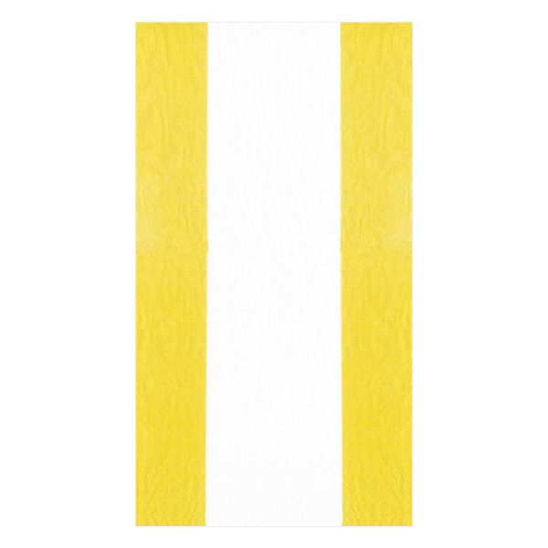 Bandol Stripe Yellow Guest Towels Online