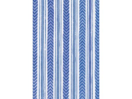 Carmen Stripe Blue Guest Towel Online Hot Sale