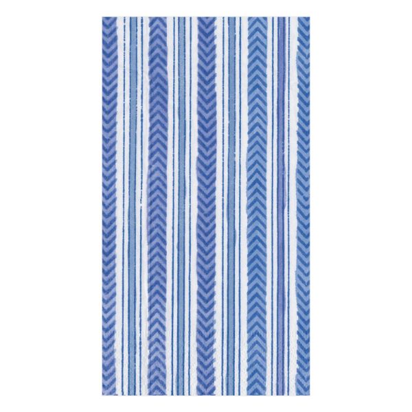 Carmen Stripe Blue Guest Towel Online Hot Sale