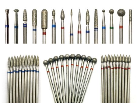 HYTOOS 10pcs Set Nail Drill Bits Diamond Cutters for Manicure Cuticle Burr Milling Cutter for Pedicure Nails Accessories Tools Cheap