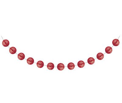 Mini Honeycomb Red Garland Sale