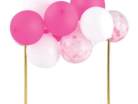 Pink White Balloon Topper For Sale