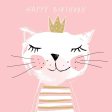 Cat  Happy Birthday Princess  Luncheon Napkins For Sale