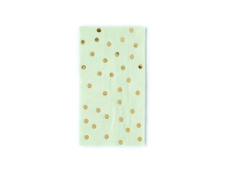 Mint Polka Dots Guest Towels Online Hot Sale