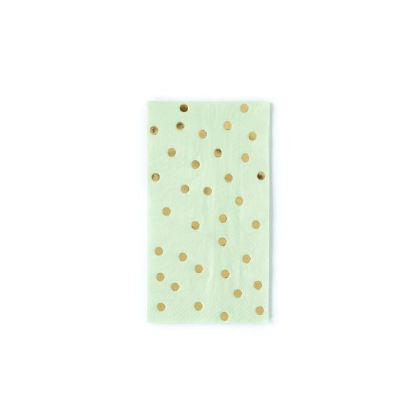 Mint Polka Dots Guest Towels Online Hot Sale