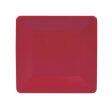 Grosgrain Border Red  Sq Small Plates Online