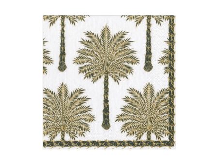 Grand Palms Black Beverage Napkins For Sale