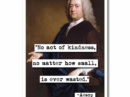 Aesop Act of Kindness Quote Blank Greeting Card Online now