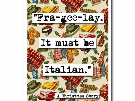 Christmas Story Fra-Gee-Lay Quote Blank Christmas Greeting Card (26c) Hot on Sale