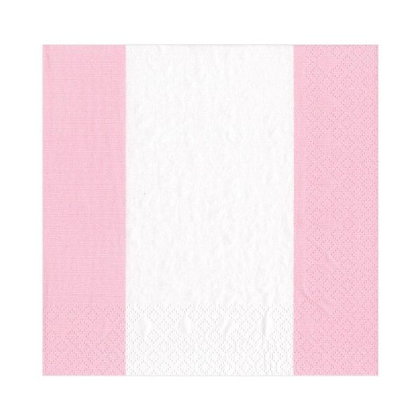 Bandol Stripe Petal Pink Luncheon Napkin Online