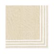 Stripe Border Natural Luncheon Napkin For Discount