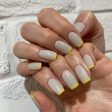 FRENCH TIPS-GRAY YELLOW For Cheap