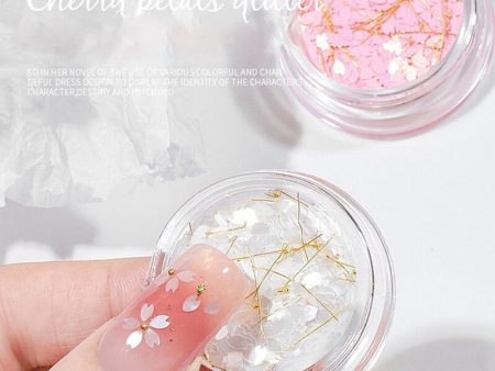 Nail Sequins Mixed Sakura Sequin Paillettes DIY Manicure Flakes Glittering Sequins for Nails Art Manicure,Wedding Decor Confetti For Sale