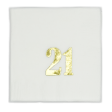 Gold Foil Number Beverage Napkins Sale