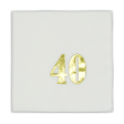 Gold Foil Number Beverage Napkins Sale