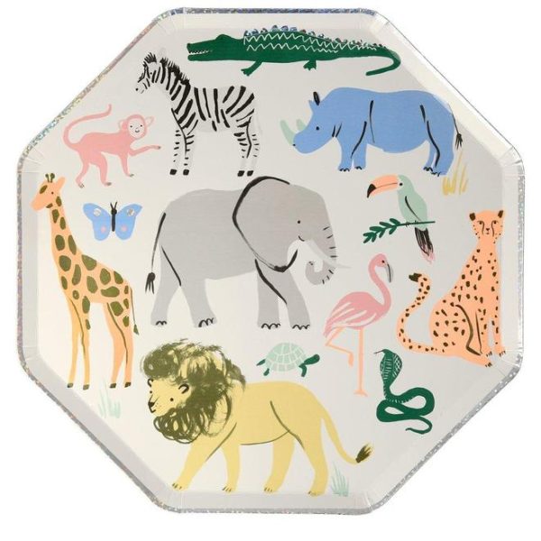 Safari Animals Large Plates For Discount