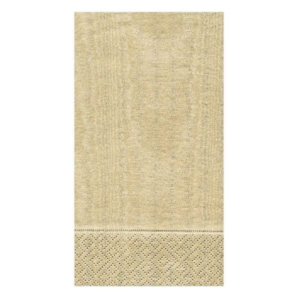 Moire Gold Guest Towels For Discount