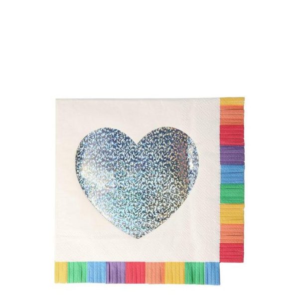 Rainbow Fringe Luncheon Napkins For Cheap