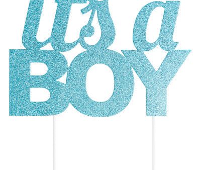 Cake Topper  It s a Boy  Blue Online Hot Sale