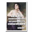 May Sarton Dare To Be Quote Blank Greeting Card Sale