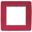 Grosgrain Border Red Sq Large Plates Fashion