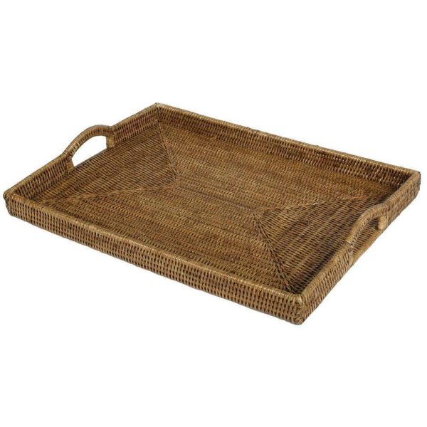 Rattan Tray 19X14X1.5 For Sale