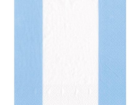 Bandol Stripe Light Blue Luncheon Napkin Fashion