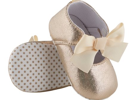 6-12 Mo Gold Metallic Shoes For Discount