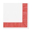 Ribbon Border Red Luncheon Napkin Online Hot Sale